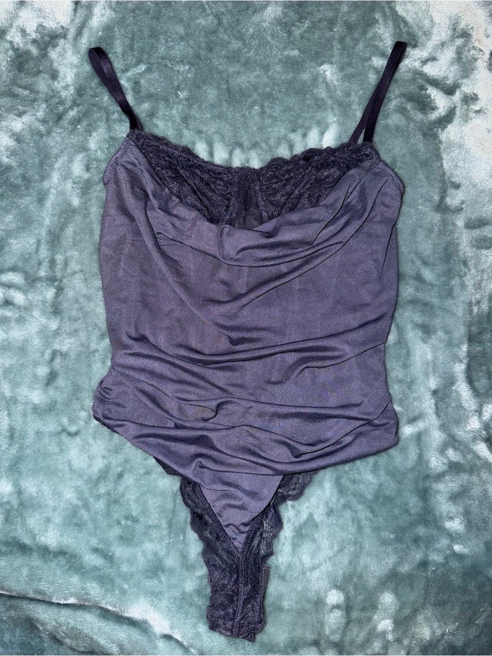 Lace-Trim Cami Bodysuit